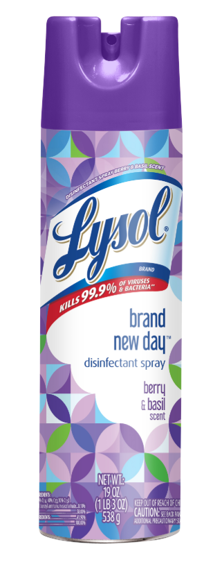 LYSOL Disinfectant Spray  Brand New Day  Berry  Basil